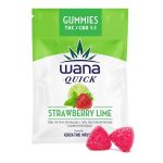 Wana Quick Strawberry Lime 1-1 THC-CBD Gummies