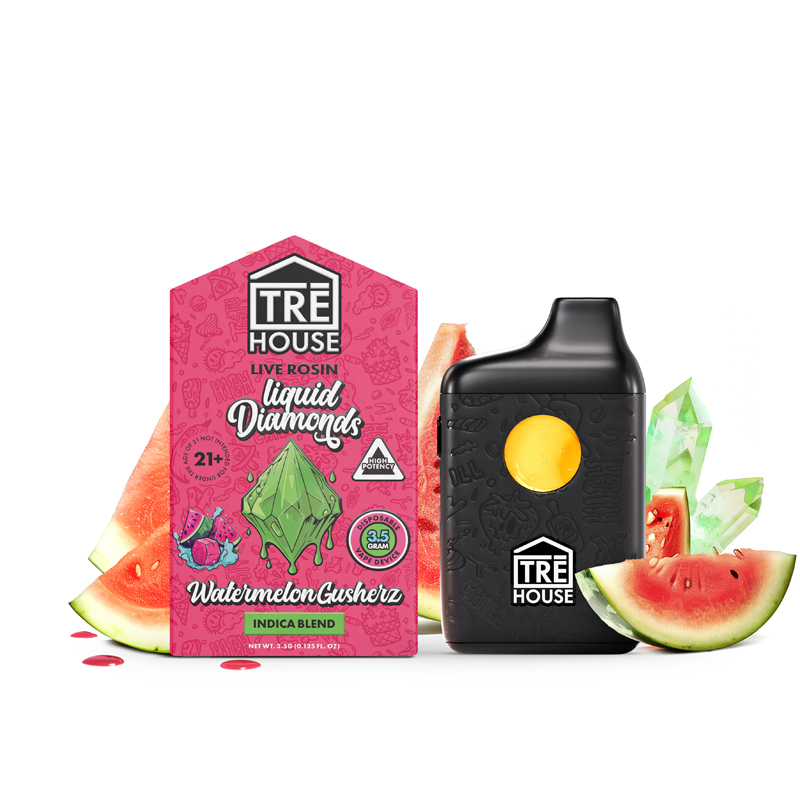 watermelon-gusherz-liquid-diamond-live-rosin-3-5gram-vape-disposable-trehouse-1.jpg Tre House Watermelon Gusherz Live Rosin Vape - Image 1